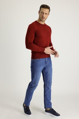 Erkek Giyim - KOYU MAVİ 60 Beden Denim Pantolon