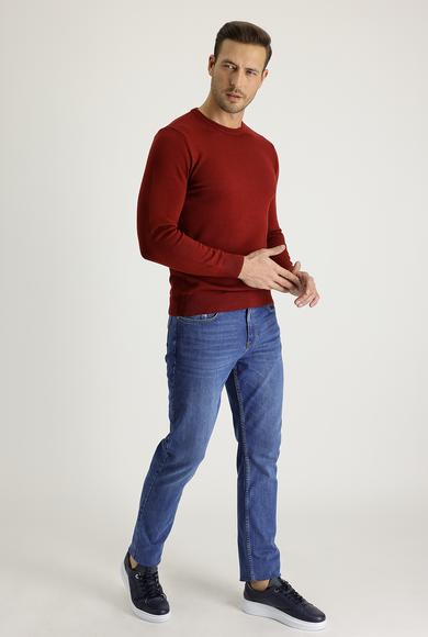 Erkek Giyim - KOYU MAVİ 62 Beden Denim Pantolon