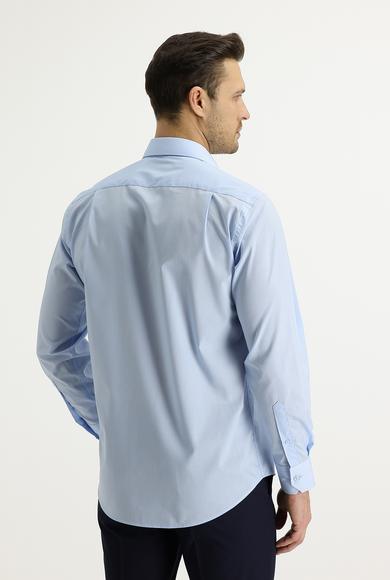 Erkek Giyim - UÇUK MAVİ 3X Beden Uzun Kol Klasik Gömlek