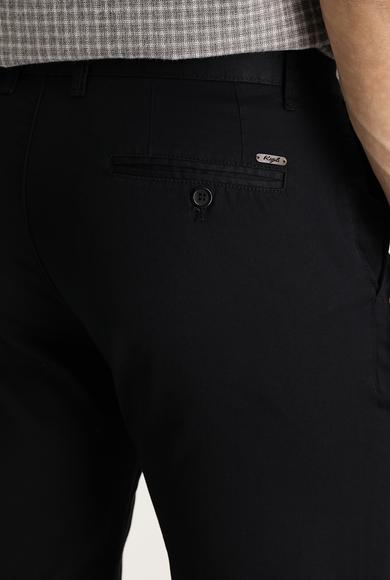 Erkek Giyim - SİYAH 58 Beden Slim Fit Kanvas / Chino Pantolon