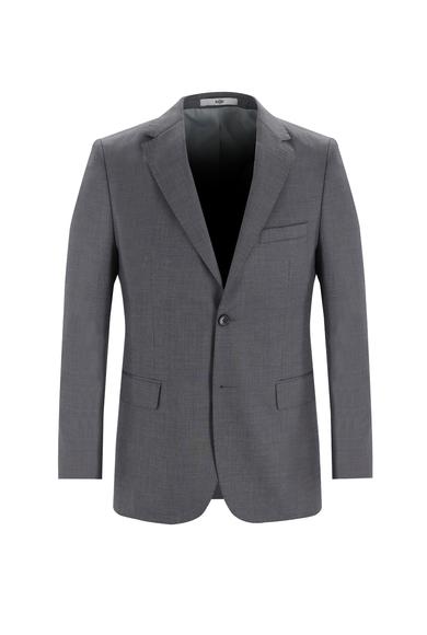 Erkek Giyim - ORTA GRİ 50 Beden Klasik Kuşgözü Takım Elbise