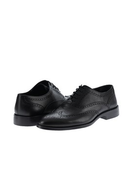 Erkek Giyim - SİYAH 45 Beden Bağcıklı Klasik Ayakkabı