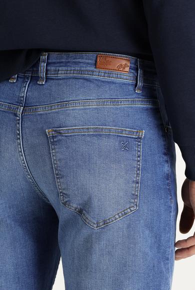 Erkek Giyim - AÇIK MAVİ 33 Beden Slim Fit Denim Pantolon