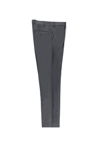 Erkek Giyim - KOYU FÜME 52 Beden Slim Fit Klasik Pantolon