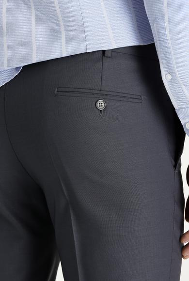Erkek Giyim - TITANIUM GRİ 50 Beden Yünlü Klasik Pantolon