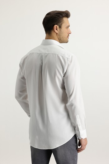 Erkek Giyim - Uzun Kol Relax Fit Lyocell Gömlek