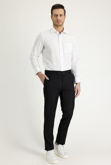 Erkek Giyim - SİYAH 48 Beden Slim Fit Klasik Pantolon