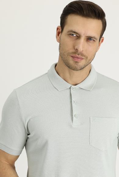 Erkek Giyim - TAŞ S Beden Polo Yaka Regular Fit Nakışlı Tişört