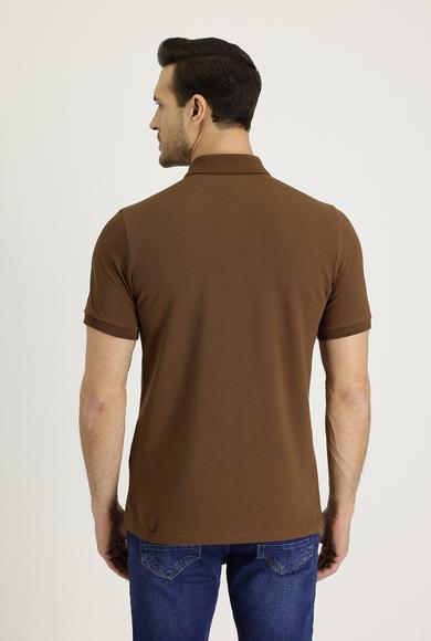 Erkek Giyim - TABA S Beden Polo Yaka Regular Fit Nakışlı Tişört