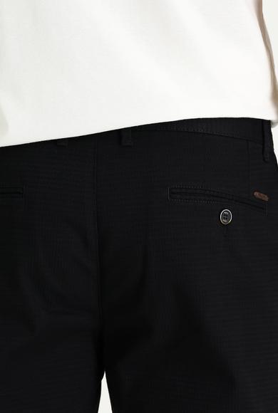 Erkek Giyim - SİYAH 50 Beden Desenli Spor Pantolon