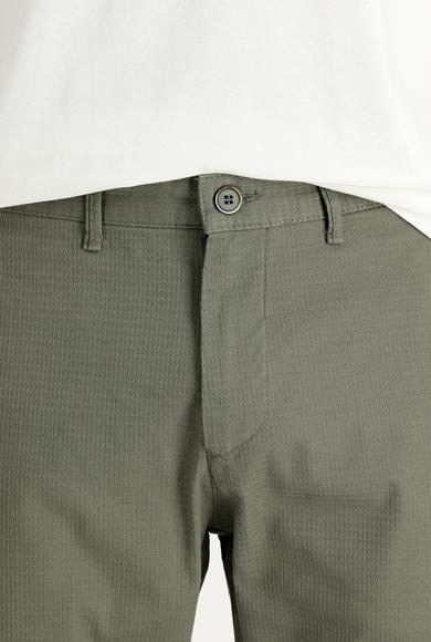 Erkek Giyim - ORTA HAKİ 64 Beden Desenli Spor Pantolon