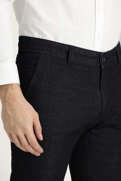Erkek Giyim - SİYAH 56 Beden Denim Look Pantolon
