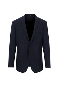 Erkek Giyim - Süper Slim Fit Çizgili Ceket