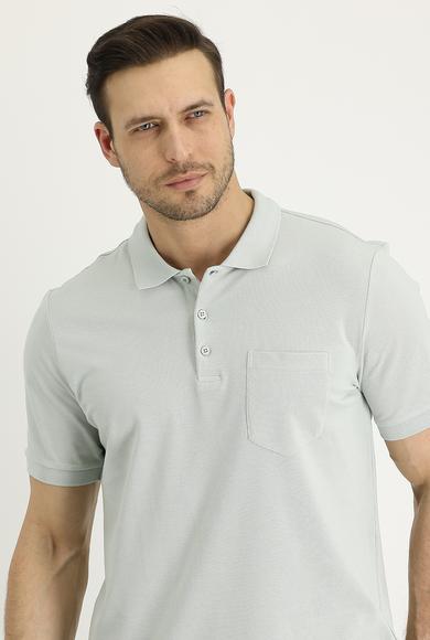 Erkek Giyim - TAŞ L Beden Polo Yaka Regular Fit Tişört