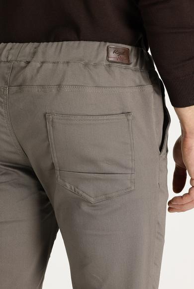 Erkek Giyim - ORTA VİZON 50 Beden Slim Fit Beli Lastikli İpli Spor Pantolon