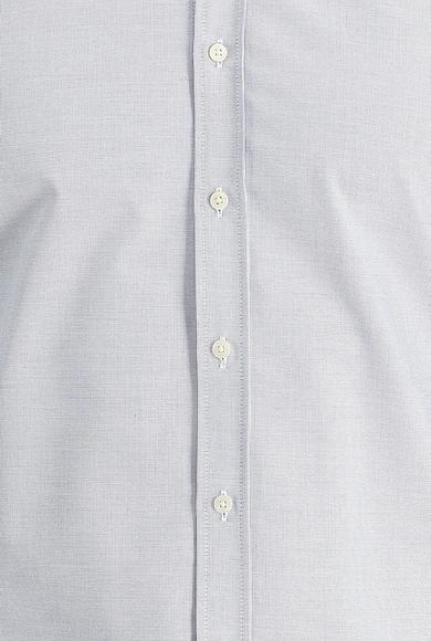 Erkek Giyim - AÇIK MAVİ XL Beden Uzun Kol Desenli Gömlek