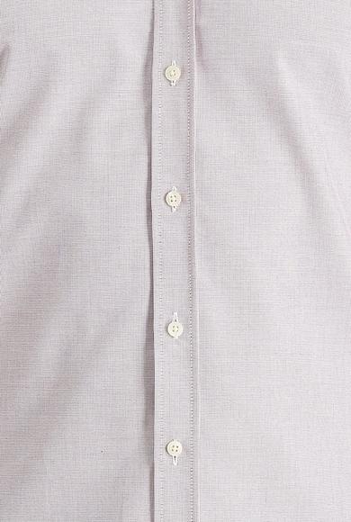 Erkek Giyim - AÇIK KIRMIZI XL Beden Uzun Kol Desenli Gömlek
