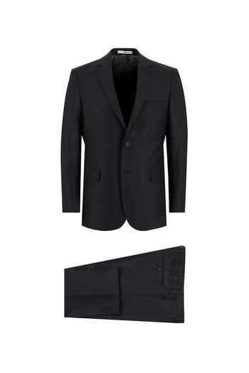 Siyah Slim Fit Klasik Takım Elbise