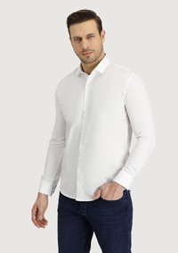 Erkek Giyim - Uzun Kol Slim Fit Non Iron Gömlek