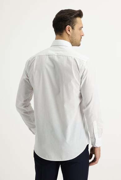 Erkek Giyim - BEYAZ M Beden Uzun Kol Non Iron Klasik Gömlek
