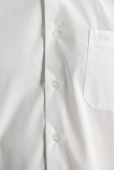 Erkek Giyim - BEYAZ 3X Beden Uzun Kol Non Iron Klasik Gömlek