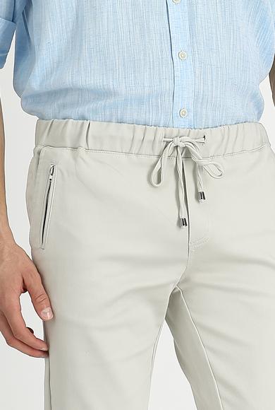 Erkek Giyim - TAŞ 52 Beden Slim Fit Beli Lastikli İpli Spor Pantolon