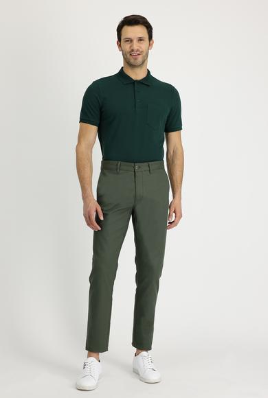 Erkek Giyim - YAG YESILI-OLIVE 52 Beden Regular Fit Spor Pantolon