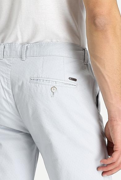 Erkek Giyim - GÜMÜŞ 56 Beden Slim Fit Desenli Spor Pantolon