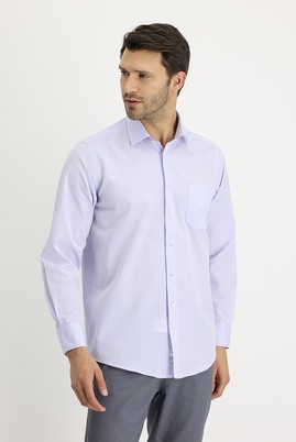 Erkek Giyim - LİLA S Beden Uzun Kol Klasik Gömlek