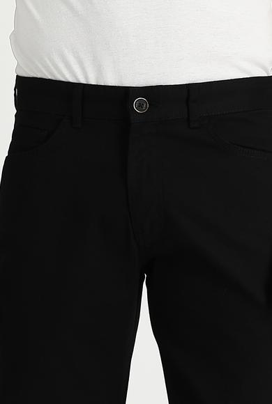 Erkek Giyim - SİYAH 52 Beden Regular Fit Desenli Spor Pantolon