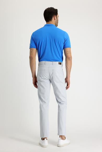 Erkek Giyim - ORTA GRİ 52 Beden Slim Fit Desenli Spor Pantolon