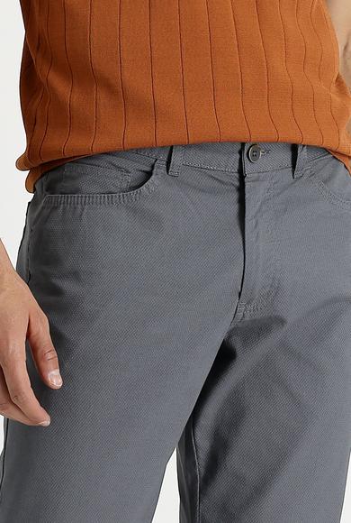 Erkek Giyim - ORTA GRİ 64 Beden Desenli Spor Pantolon