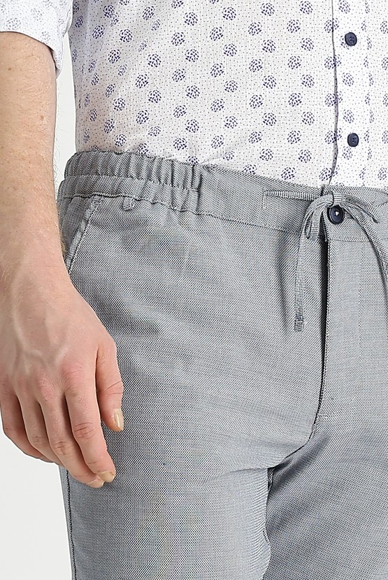Erkek Giyim - Slim Fit Beli Lastikli İpli Spor Pantolon