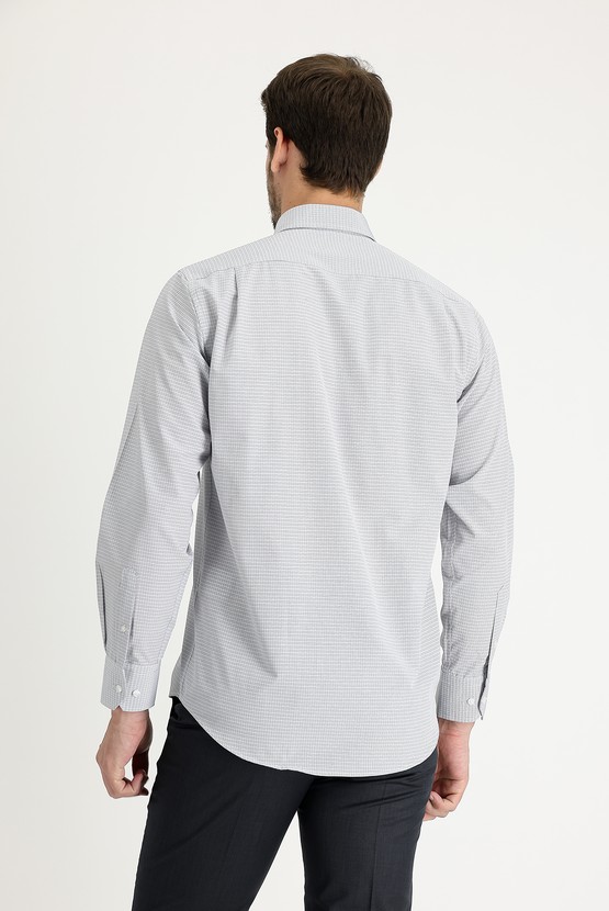 Erkek Giyim - Uzun Kol Regular Fıt Ekose Gömlek