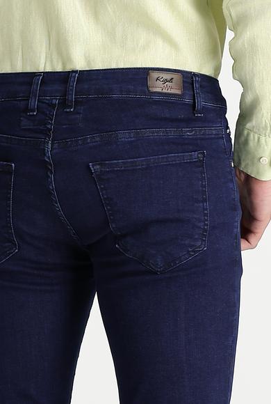 Erkek Giyim - KOYU LACİVERT 36 Beden Süper Slim Fit Denim Pantolon