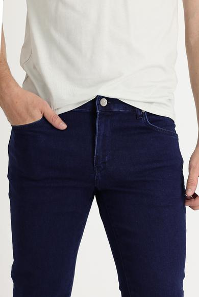 Erkek Giyim - KOYU LACİVERT 38 Beden Slim Fit Denim Pantolon