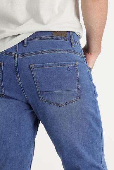 Erkek Giyim - AÇIK MAVİ 58 Beden Slim Fit Denim Pantolon