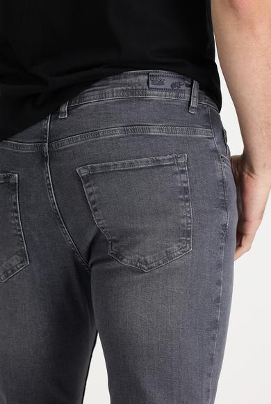 Erkek Giyim - ORTA GRİ 58 Beden Slim Fit Denim Pantolon