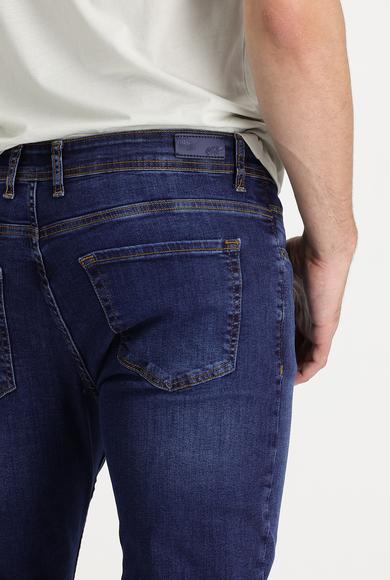 Erkek Giyim - ORTA LACİVERT 68 Beden Regular Fit Denim Pantolon