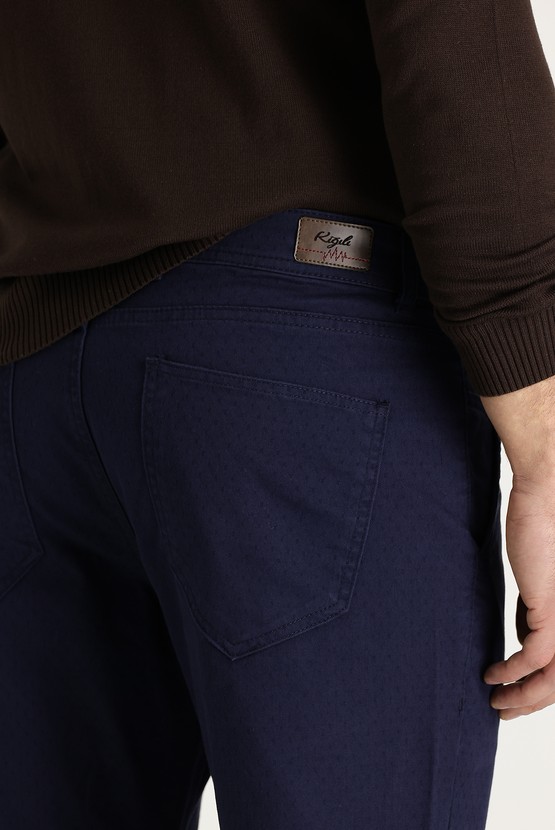 Erkek Giyim - Regular Fit Desenli Spor Pantolon