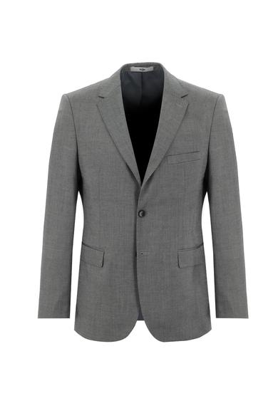 Erkek Giyim - AÇIK GRİ 52 Beden Klasik Kuşgözü Takım Elbise