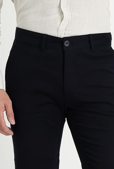 Erkek Giyim - KOYU LACİVERT 50 Beden Slim Fit Spor Pantolon