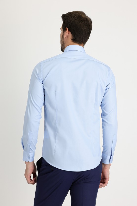 Erkek Giyim - Uzun Kol Slim Fit Non Iron Klasik Gömlek