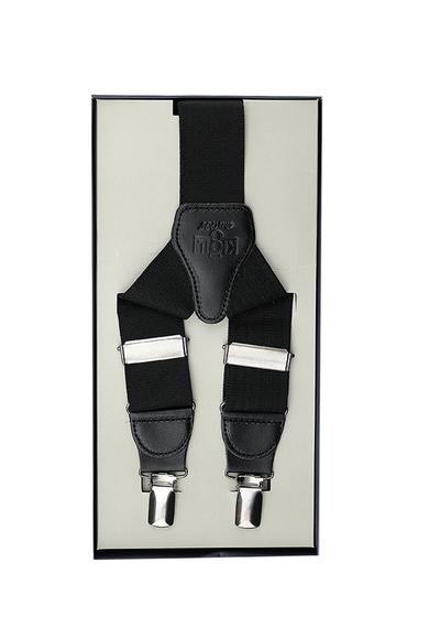 Erkek Giyim - SİYAH 135 Beden Düz Pantolon Askısı