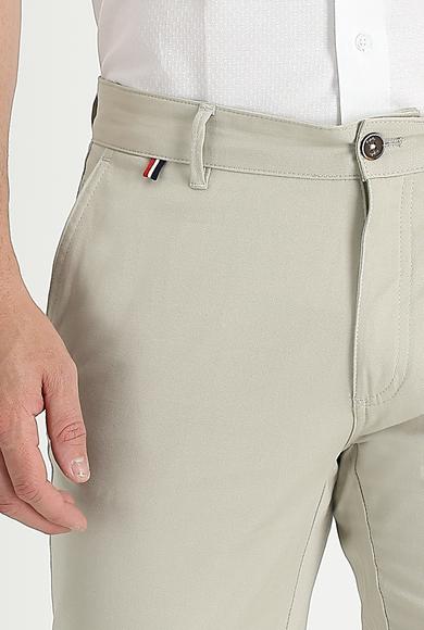 Erkek Giyim - ORTA BEJ 70 Beden Desenli Spor Pantolon