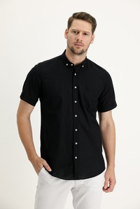 Erkek Giyim - Kısa Kol Regular Fit Gömlek