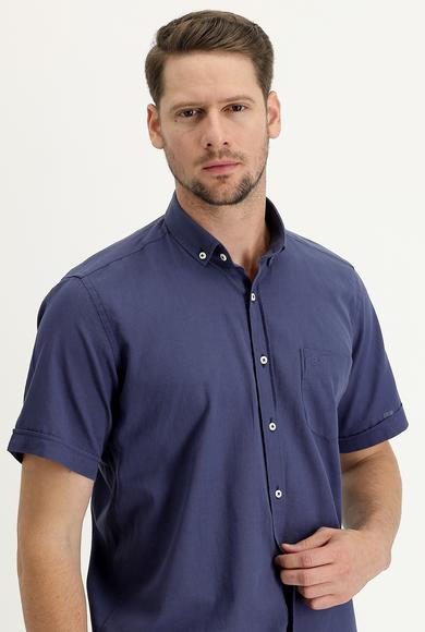 Erkek Giyim - İNDİGO 4X Beden Kısa Kol Regular Fit Gömlek