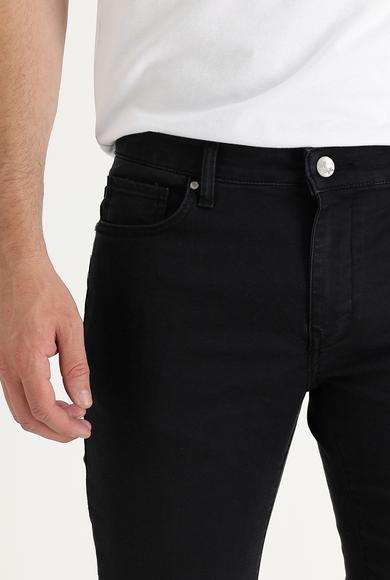 Erkek Giyim - SİYAH 34 Beden Süper Slim Fit Denim Pantolon
