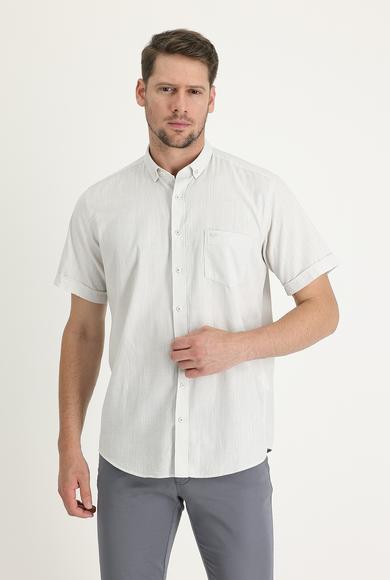 Erkek Giyim - TAŞ XL Beden Kısa Kol Regular Fit Gömlek