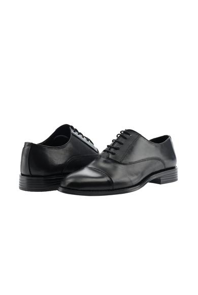 Erkek Giyim - SİYAH 41 Beden Bağcıklı Klasik Deri Ayakkabı